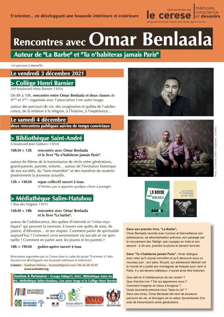 Rencontres Omar Benlaala / Le Cerese Marseille 3 et 4 décembre 2021